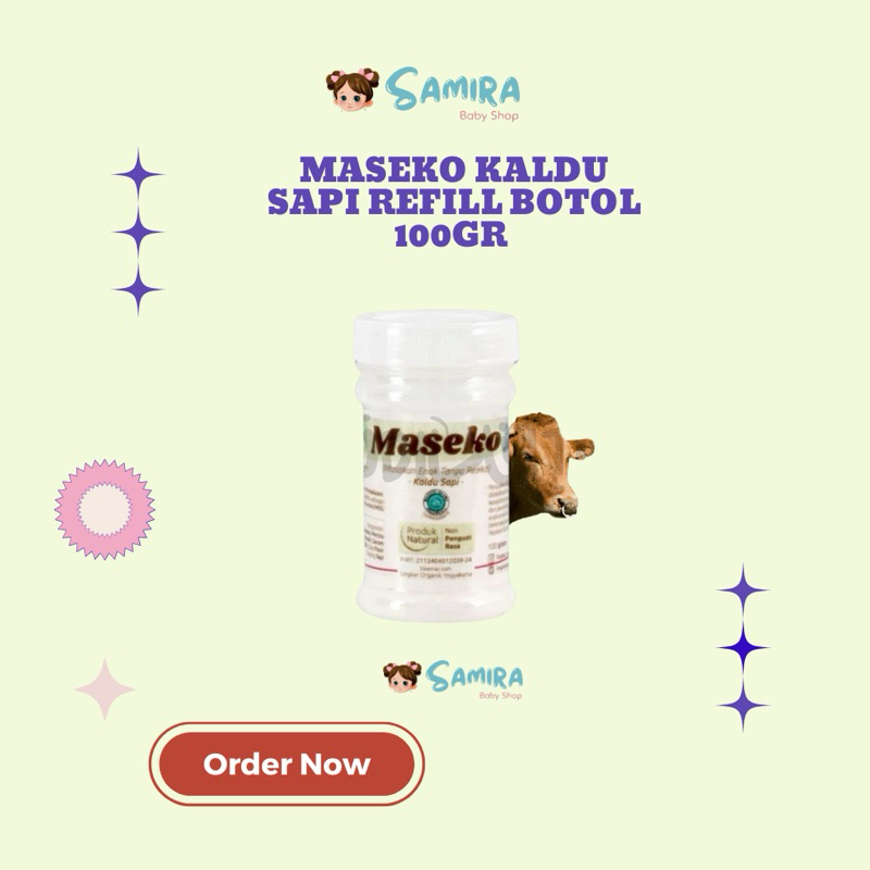 

Maseko Kaldu Sapi Refill Botol 100gr Bumbu Mpasi
