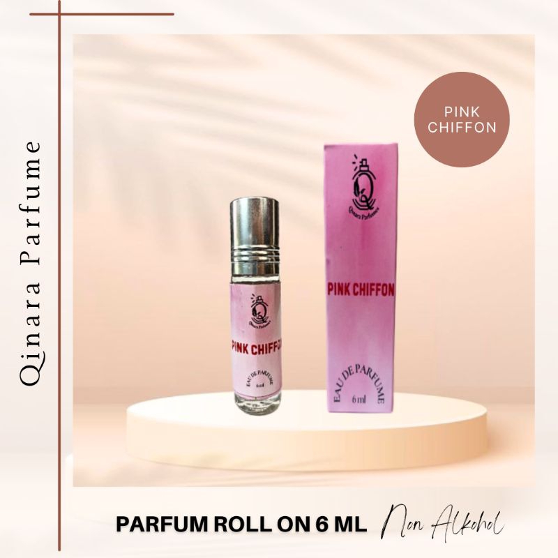 Parfum Roll On ukuran 6ml Pink Chiffon Non Alkohol