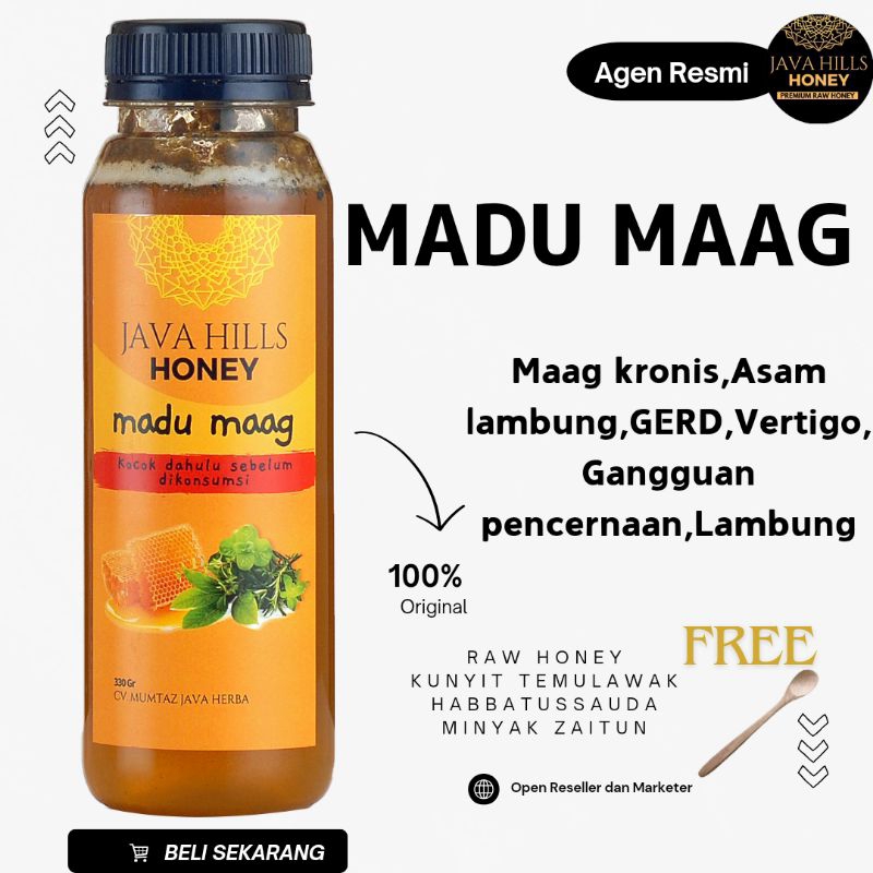 

Madu Maag Javahills honey mumtaz javaherba 330gram 650gram bisa COD atasi maag kronis,GERD,asam lambung,vertigo