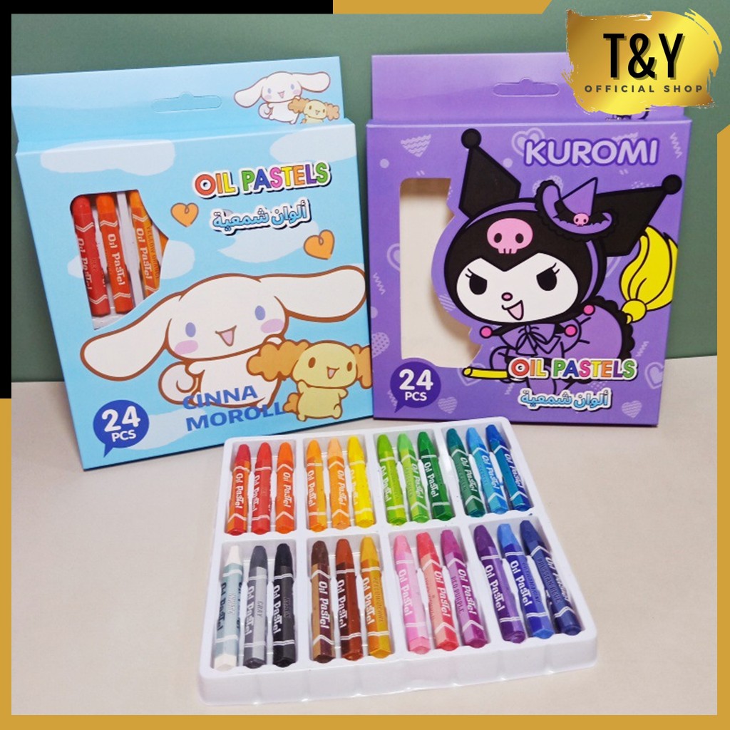 

T&Y Crayon Oil Pastel Motif Karakter Kartun Cute 24 18 12 Pcs Alat Mewarnai Anak 12Pcs Alat Tulis Krayon Mewarnai Anak Sekolah 18Pcs Crayon Oil Pastel Motif Kartun 24Pcs Warna Cerah Sempurna