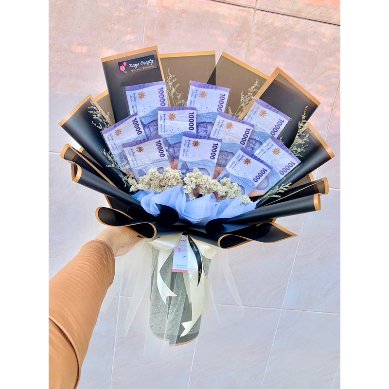 BUKET UANG 10 LEMBAR / MONEY BOUQUET / BUKET UANG MURAH