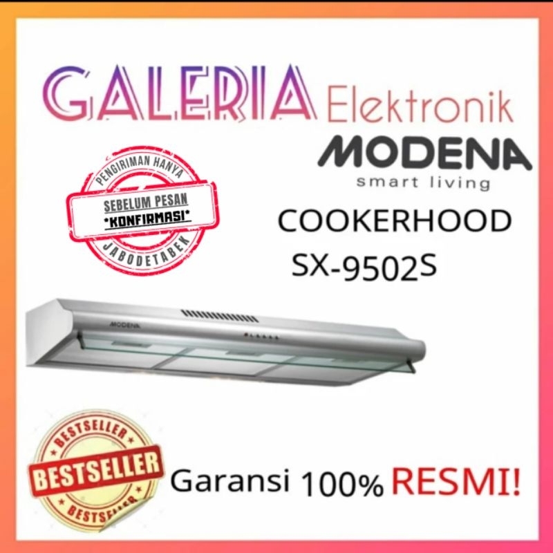 COOKER HOOD MODENA SX9502S PENGHISAP ASAP SX 9502 S