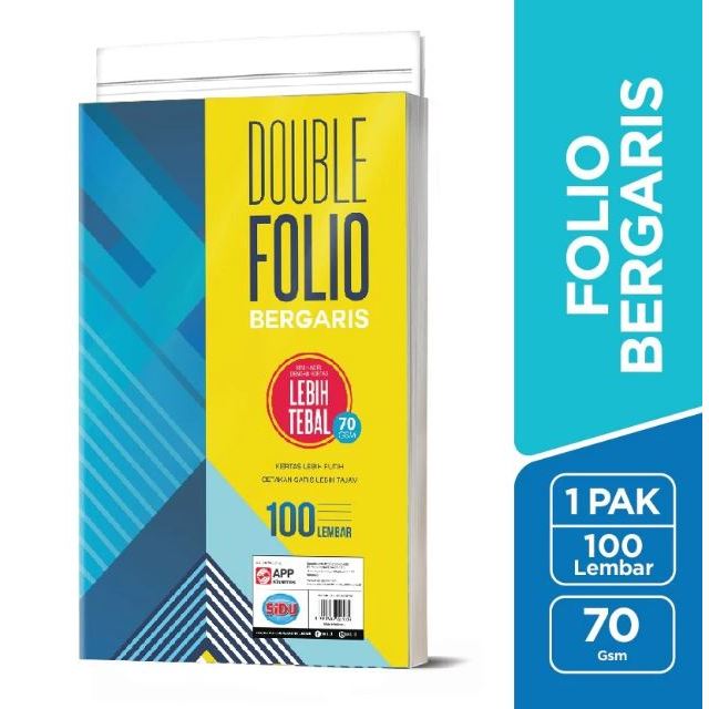 

SiDU/kiky/forte Double Folio Bergaris 100 200 lembar