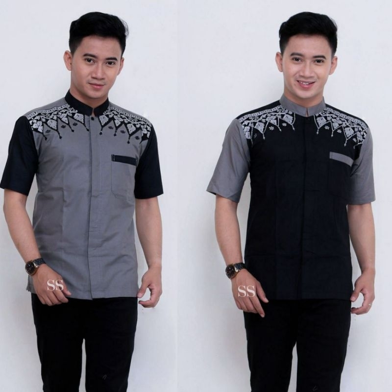 BATIK KALONGAN | KOKO BORDIR BATIK PEKALONGAN SIZE M L XL