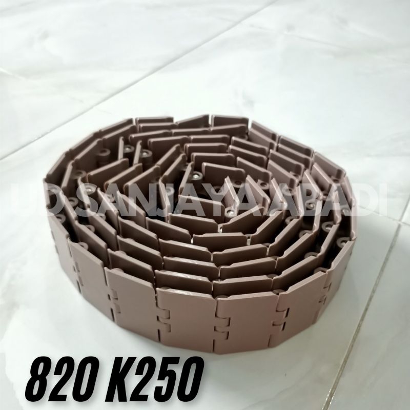 TABLE TOP CHAIN PLASTIC 820 K250 Straight, Brown