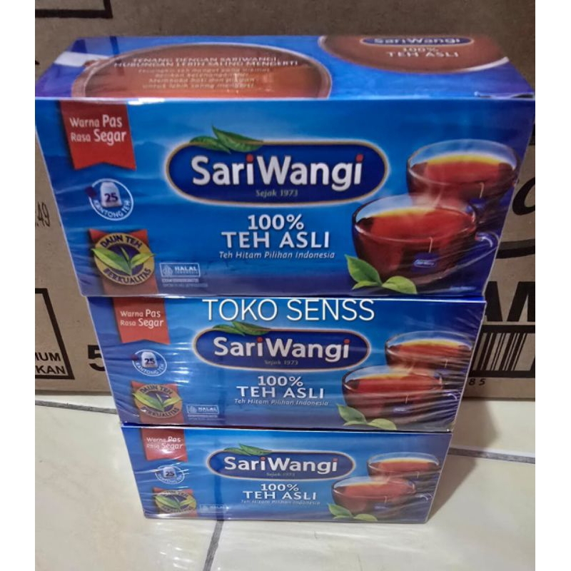 

SARI WANGI TEH CELUP BOX ISI 25 KANTONG TEH