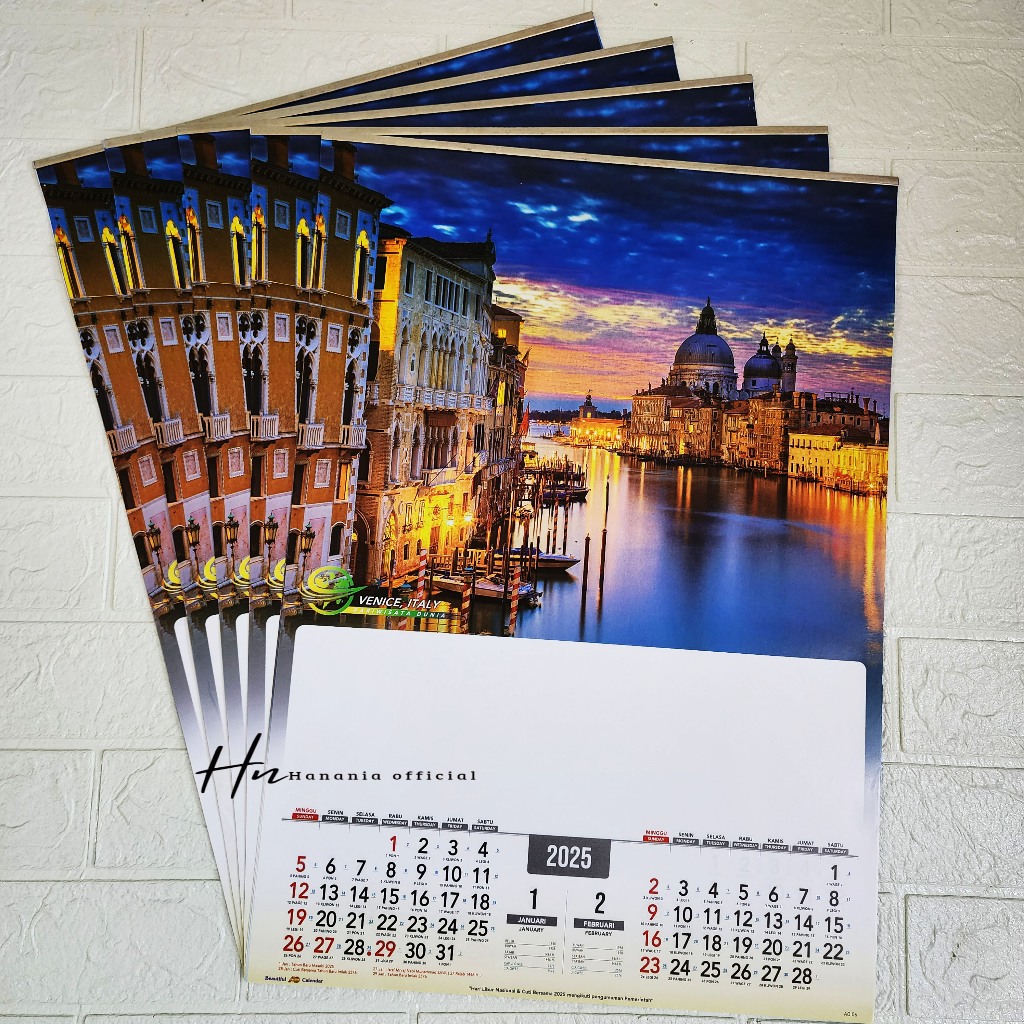 

KALENDER DINDING STANDARD ATAU 6 LEMBAR TAHUN 2025 TERBARU