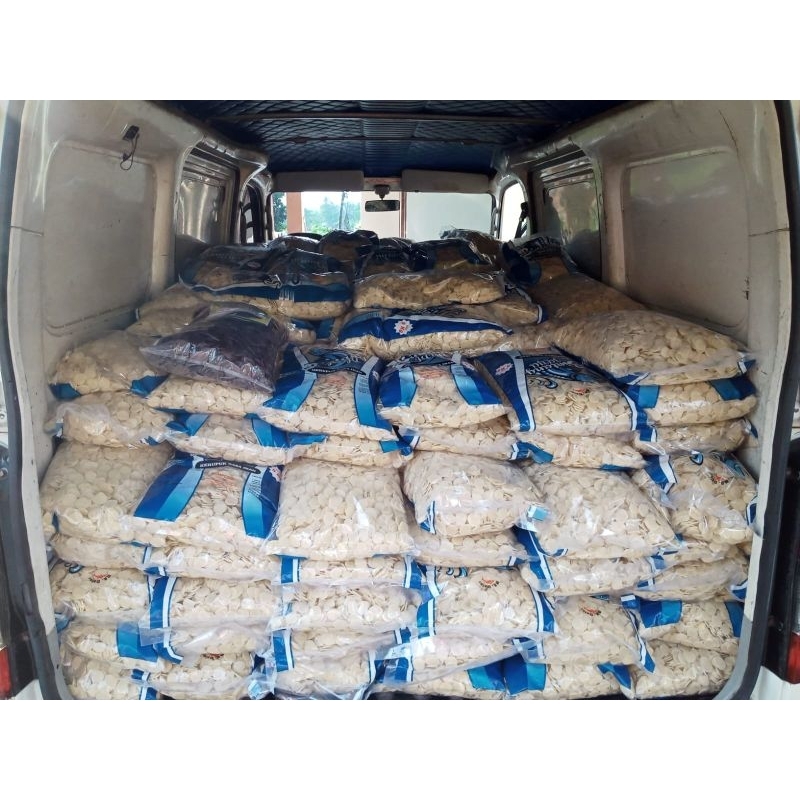 kerupuk palembang mentah super kemplang mentah super
