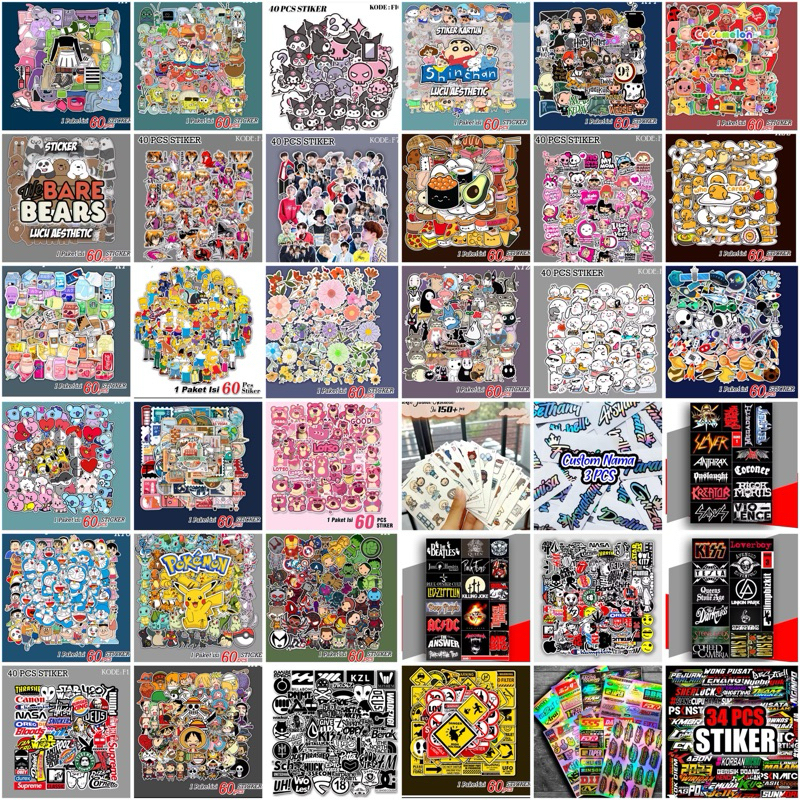 

Paket stiker isi buaanyaakkk 150item hrga+adm12%