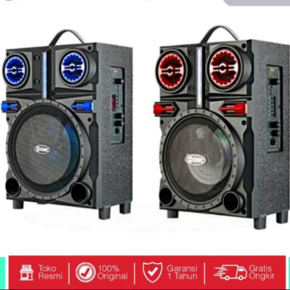 Speaker Bluetooth GMC 897R 8" Original Garansi Resmi