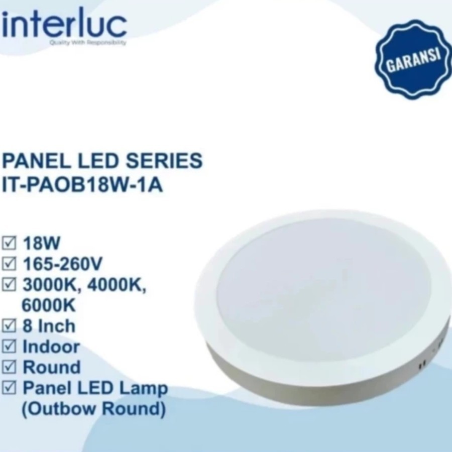 INTERLUC Lampu Downlight Outbow 18W