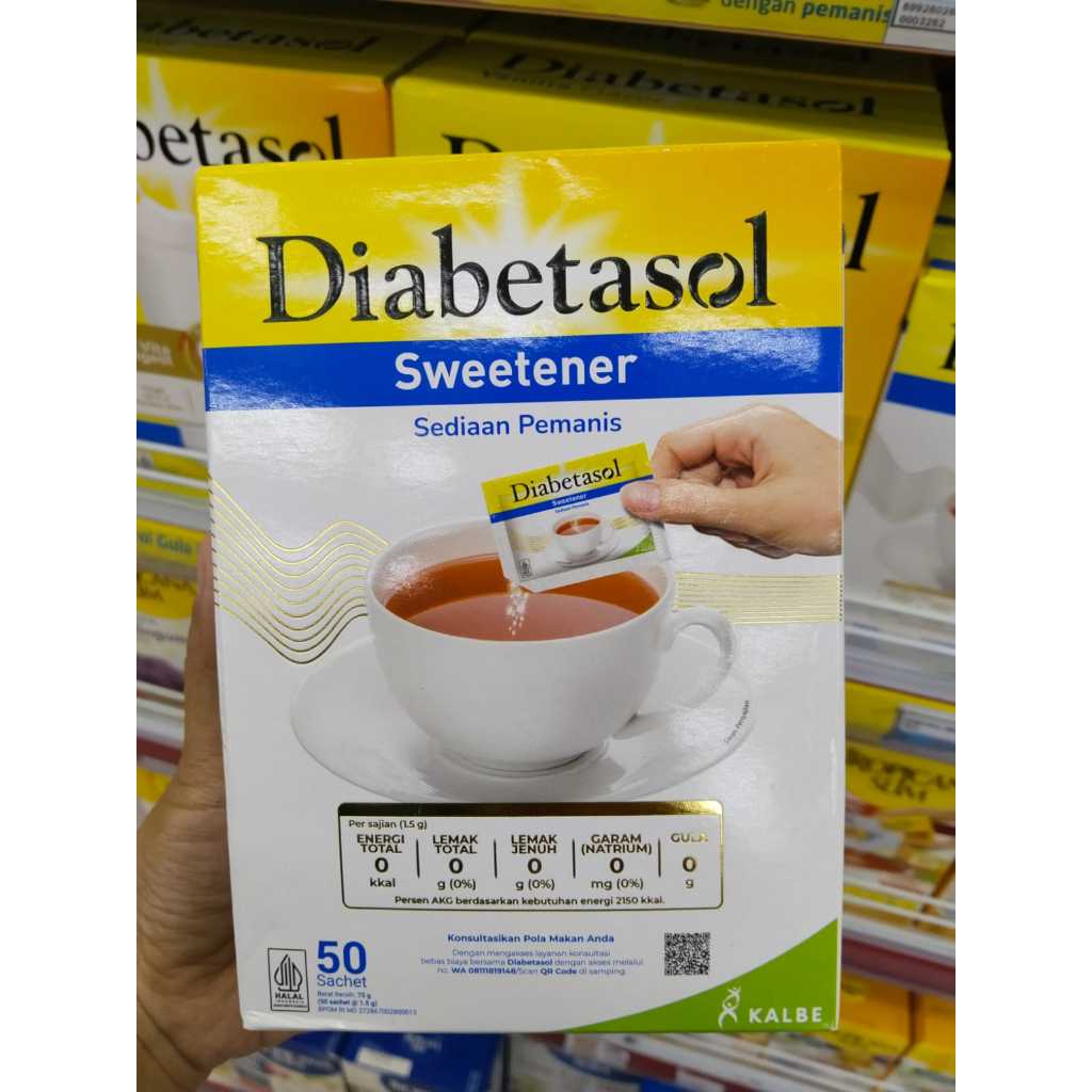 

Diabetasol Sweetener / Sediaan Pemanis / Pemanis Alami Nol Kalori