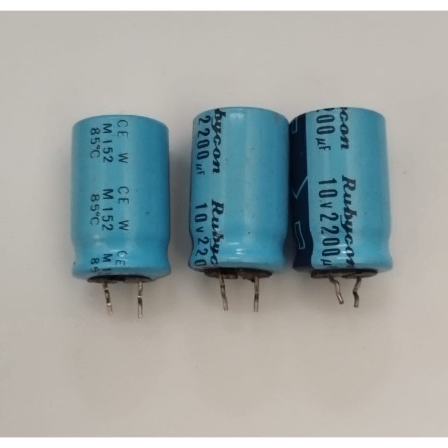 Elco Capacitor 2200uf 10v Rubycon - Original