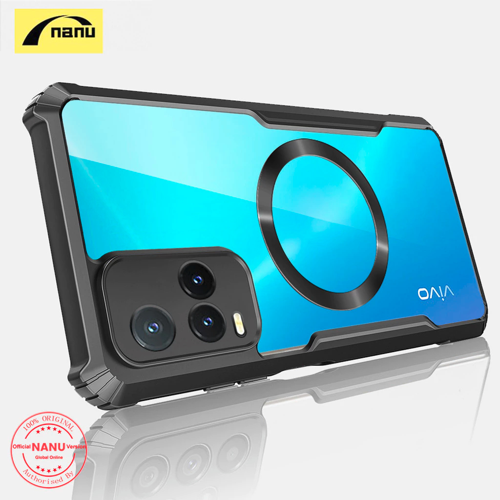 Case VIVO Y21 Y21S Y21T Y33S MAGSAFE Magnetic Beatle Bumper Transparan Clear Armor Hardcase