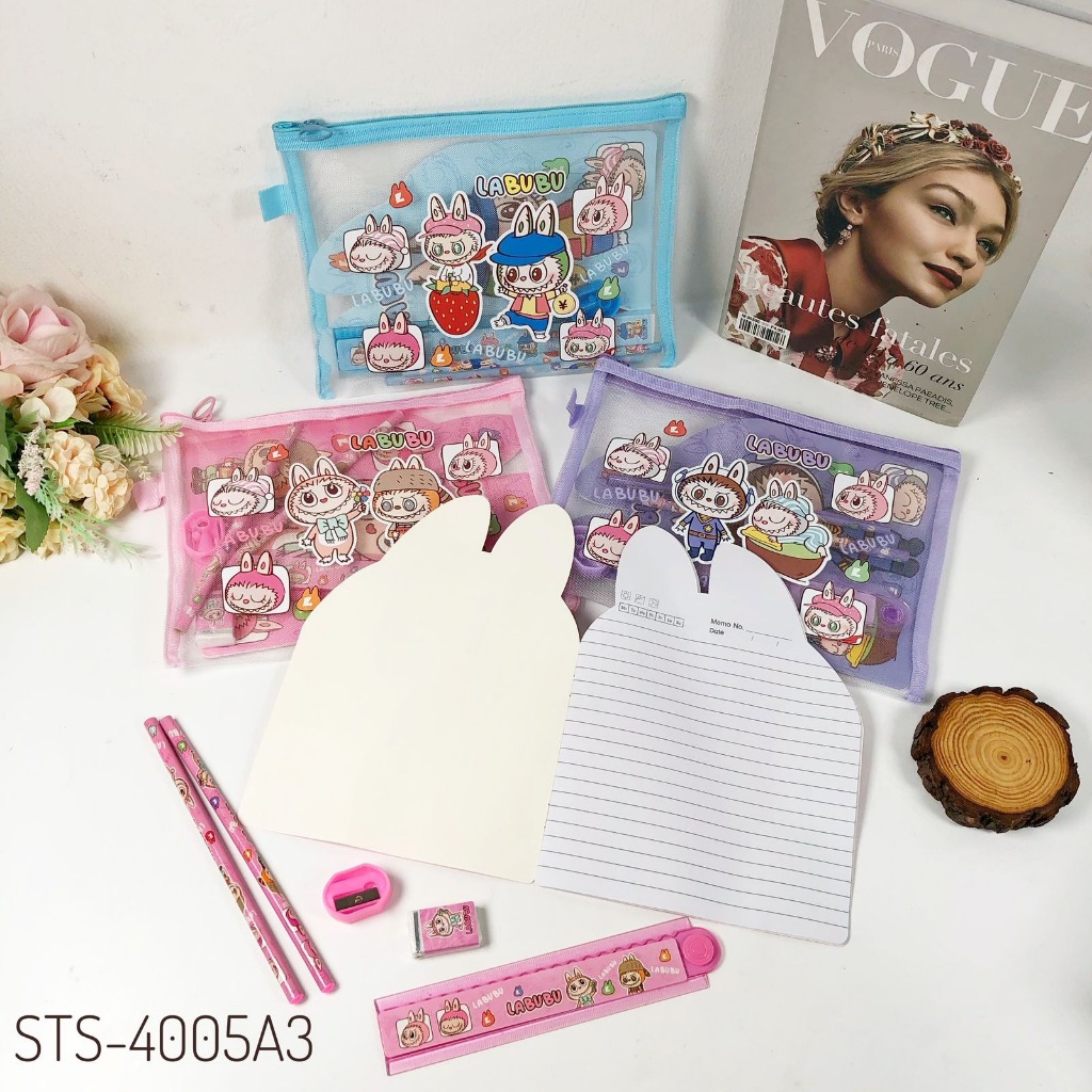 

[CT] ALAT TULIS SET LABUBU FREE POUCH | STATIONARY SET | PENSIL SET
