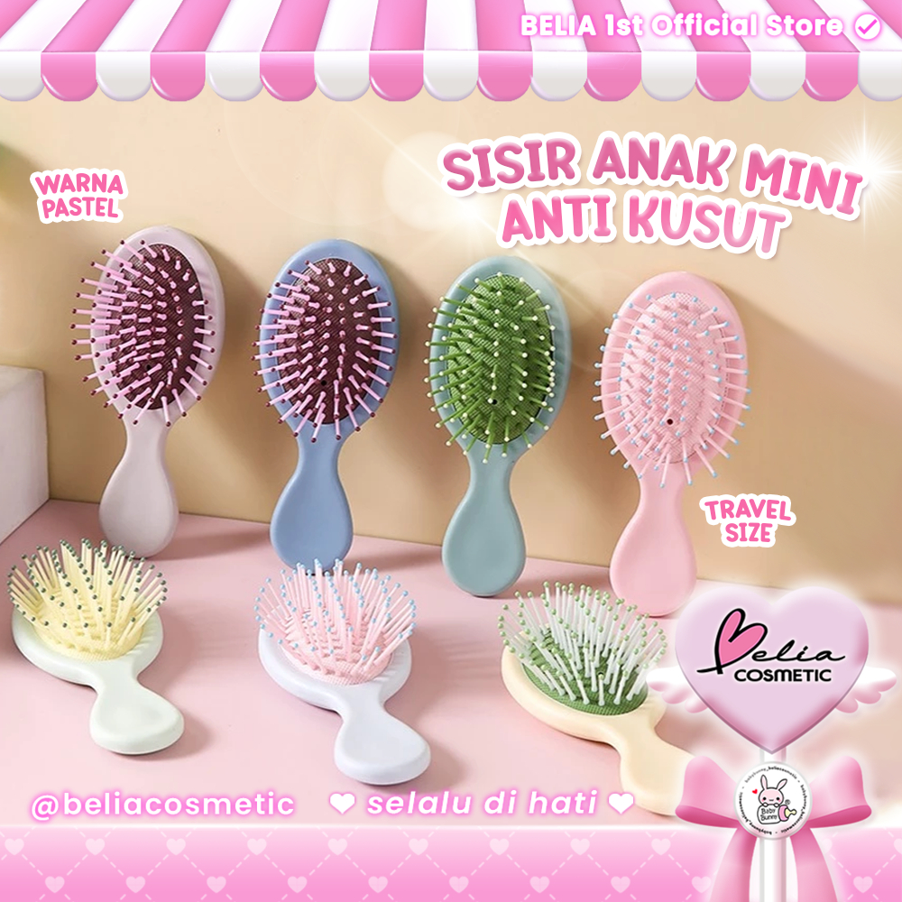 ❤ BELIA ❤ Sisir Anti Kusut Mini | Sisir Rambut Anak Premium | Comb | Hair Comb Lucu BACC