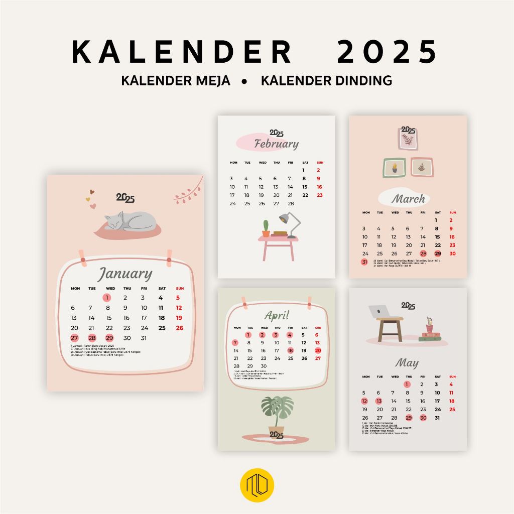 

Kalender Dinding Tahun 2025 Kalender A3 Aesthetic Murah Kekinian / Kalender Meja SPIRAL , Kalender Puasa, 2025 Masehi Hijriyah / Kalender Dinding Hijriyah Tahun 1446 H (2025-2026 M) Plus Materi Ilmiyah dan Jadwal Shalat / Kalender Dinding Muslim 3