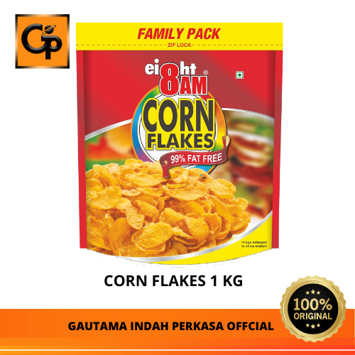

Sereal Jagung Corn Flakes 8AM Corn Flakes 1 kg