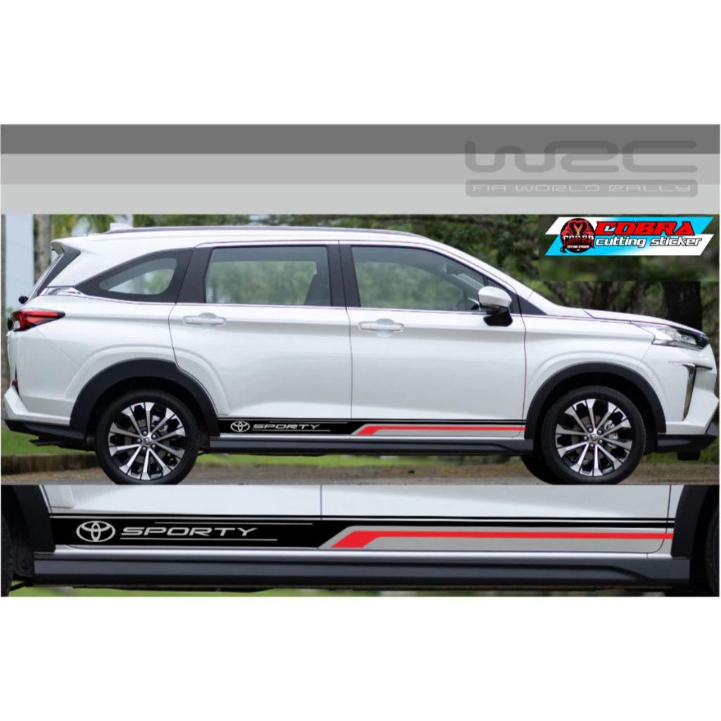 STICKER STIKER TOYOTA ALL NEW AVANZA VELOZ PUTIH 2022 ALL NEW XENIA PUTIH 2022 2023