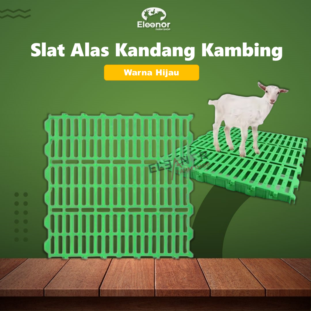 Slat Kandang Kambing Domba Ayam Lantai Pijakan Modern Hijau dan Biru