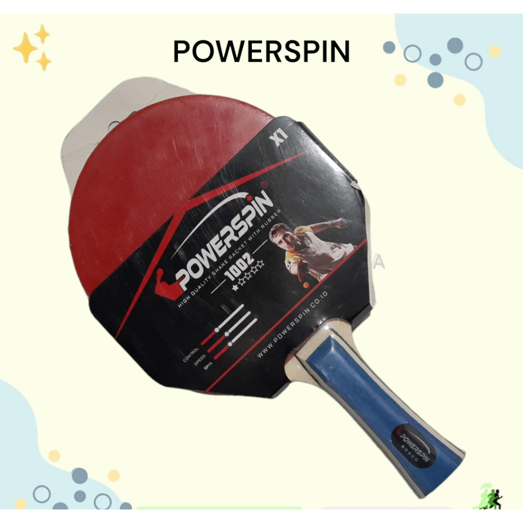 BED BAT TENIS MEJA / PINGPONG POWERSPIN 1002