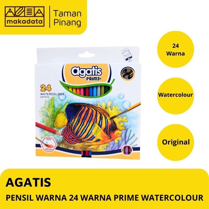 

PENSIL WARNA / COLOUR PENCIL AGATIS PRIME WATERCOLOR 24 WARNA