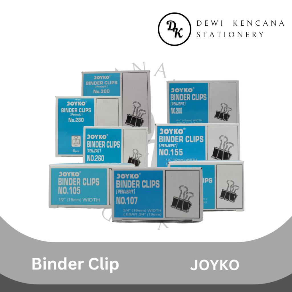 

Binder Clip Joyko / Binder Klip Penjepit Kertas Joyko
