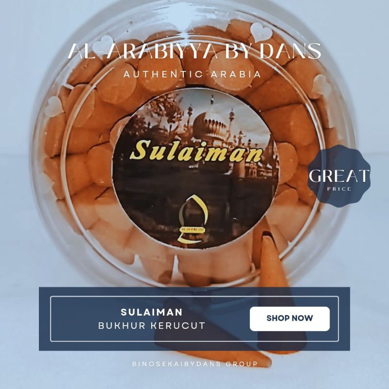 Buhur Dupa Wangi Kerucut toples Sulaiman isi 50pcs