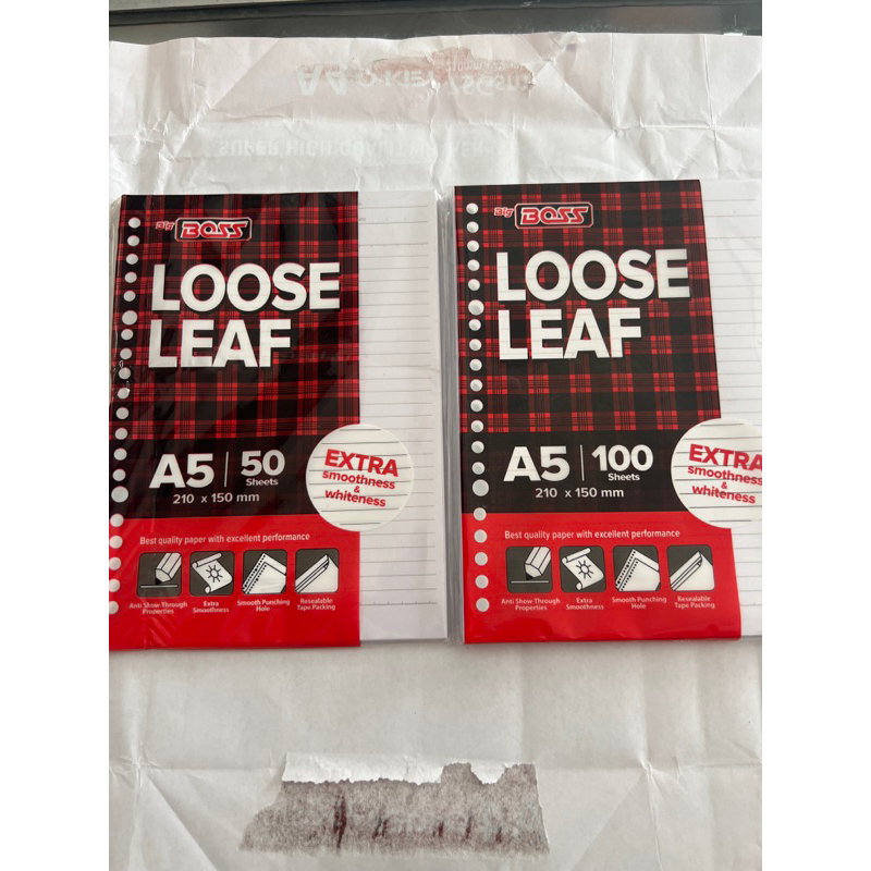 

KERTAS BINDER A5 BERGARIS BIG BOSS , KERTAS BINDER BERGARIS