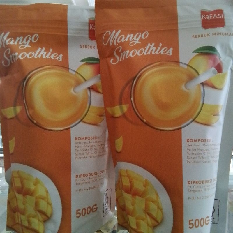 Kreasi Serbuk Minuman Rasa Mango Smoothies 500gr