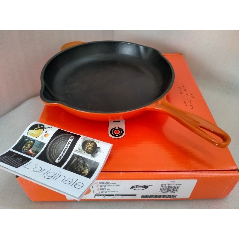 original le creuset cast iron skillet 23 cm wajan cast iron