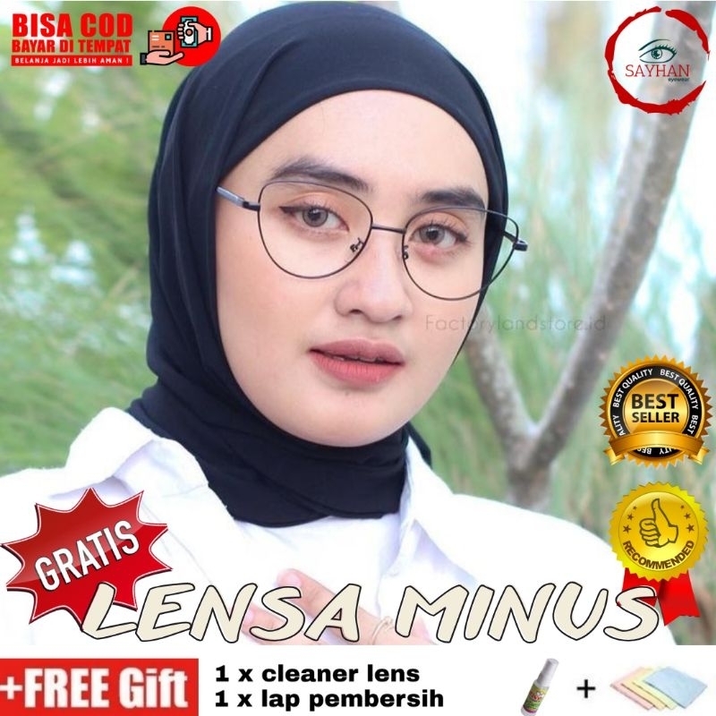 FRAME KACAMATA MINUS CATEYE 5001 √ KACAMATA PHOTOCROMIC MINUS WANITA √ KACAMATA ANTIRADIASI WANITA M