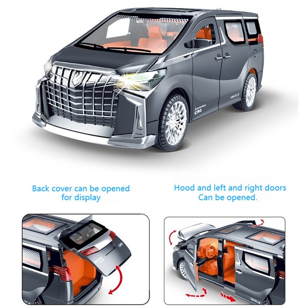 

Kugoo Mobil Alphard Mainan Mobil Diecast Mobil Pintu Bisa Terbuka Dan Dengan Musik Mainan Anak Anak