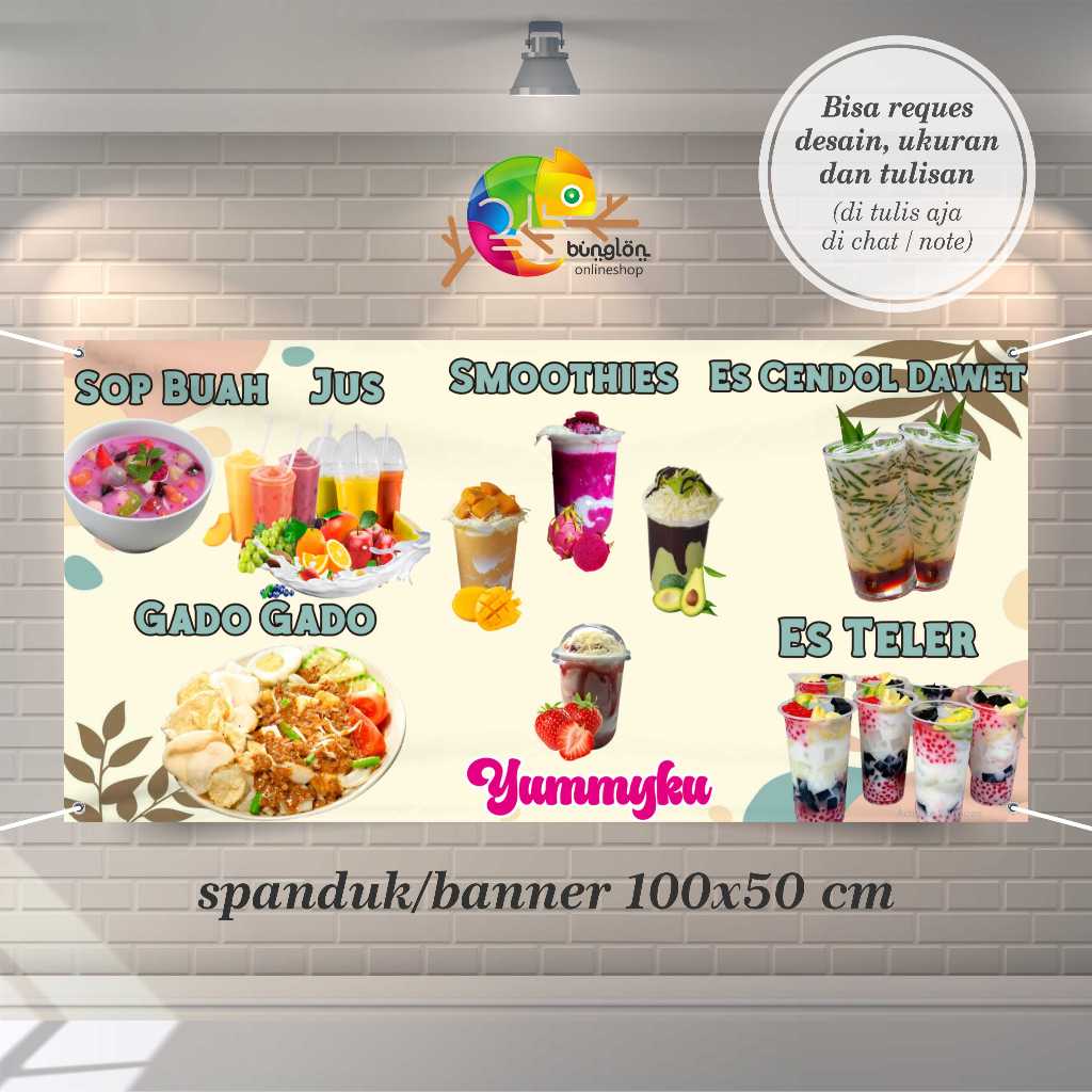 Cetak Spanduk Banner Aneka Minuman