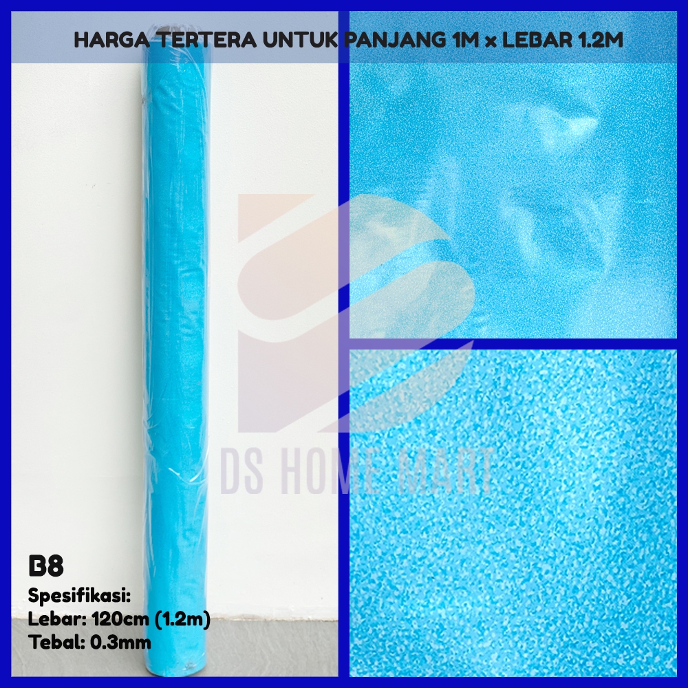 B8 - PER METER Karpet Lantai Tikar Plastik Vinyl METERAN dengan Lebar 1.2m
