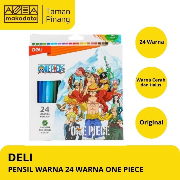 

PENSIL WARNA / COLOUR PENCIL DELI 24 WARNA ONE PIECE EC120-24