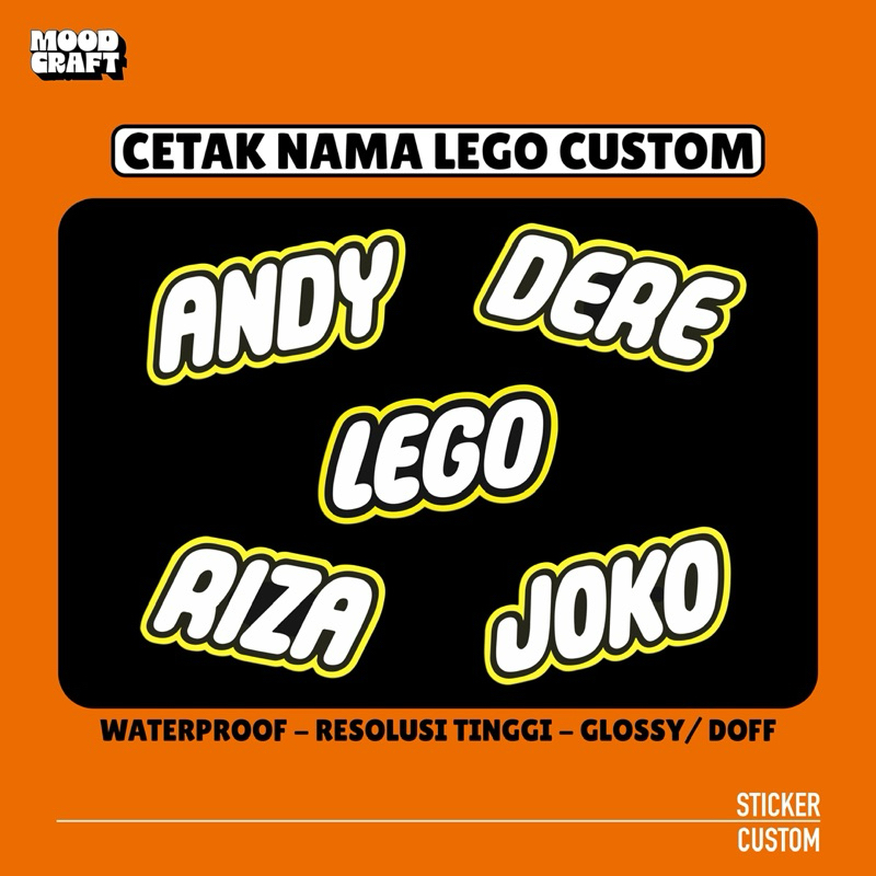 

Cetak Stiker Nama Custom Lego - Sticker Label Custom