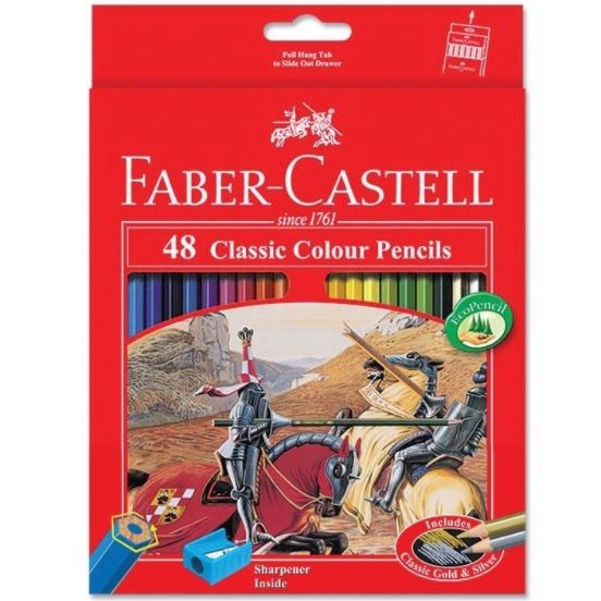 

KODE S4B PENSIL WARNA FABER CASTELL 48 WARNA PANJANG CLASSIC