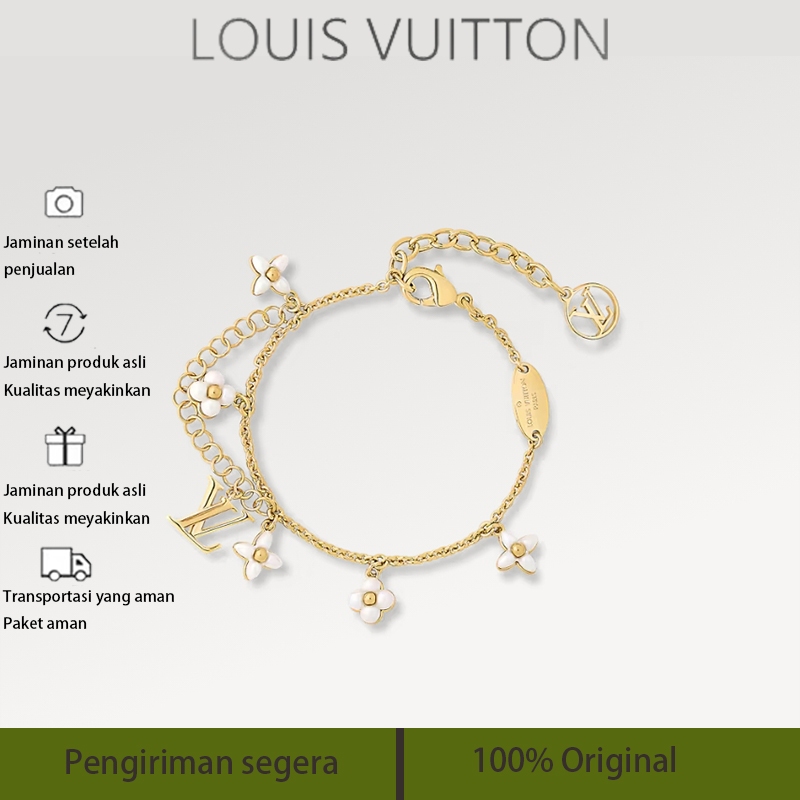 LV FLORAGRAM, Louis Vuitton flower bracelet, LOUIS VUITTON LV Emas/Pearl Bracelet