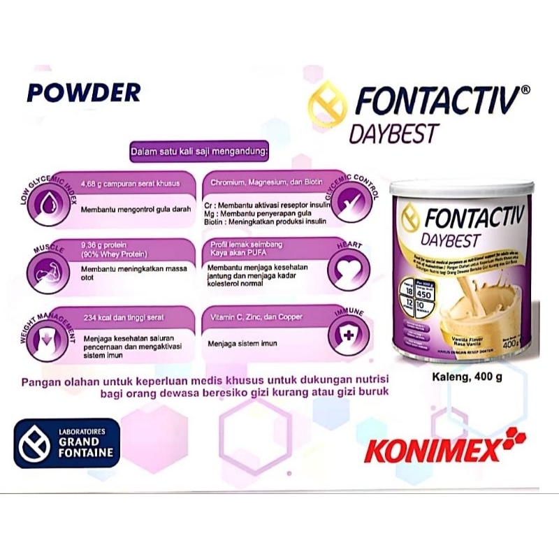 

fontactiv daybest 400gr dijamin original 100%