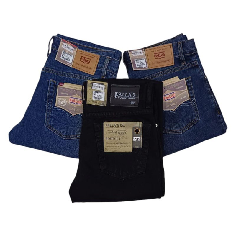 Celana Levis FALLA'S Cutbray/Bootcut Size 27-32 Panjang Pria