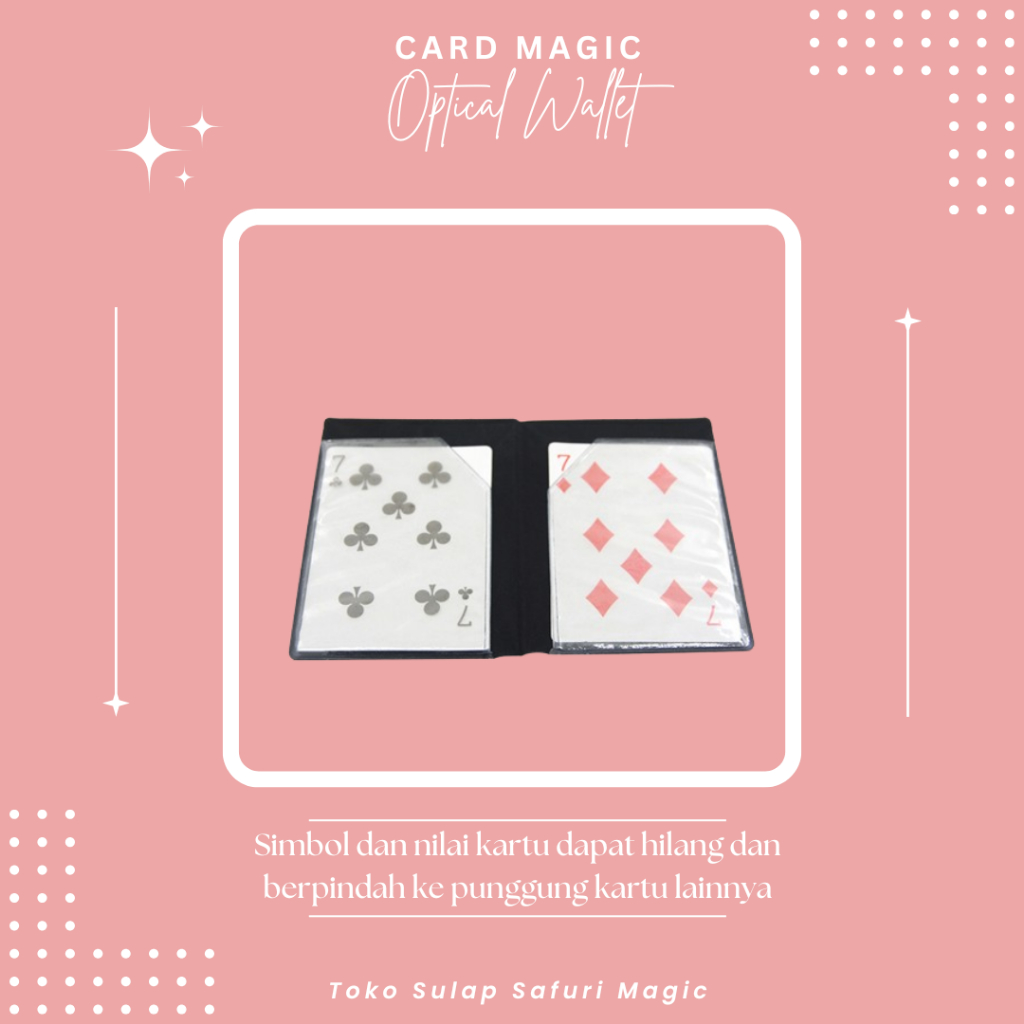 Alat Sulap Optical Wallet - Sulap Kartu - Trik Kartu - Kartu Sulap - Toko Sulap