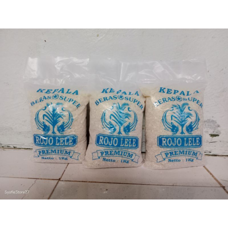 

Beras Rojolele berat 3KG isi 3 pak Pulen