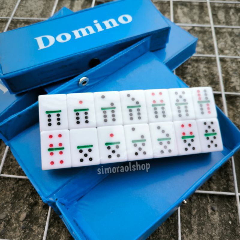 DOMINO BATU AKRILIK/ DAM MAHJONG/ DAM TIPIS 1,1 CM