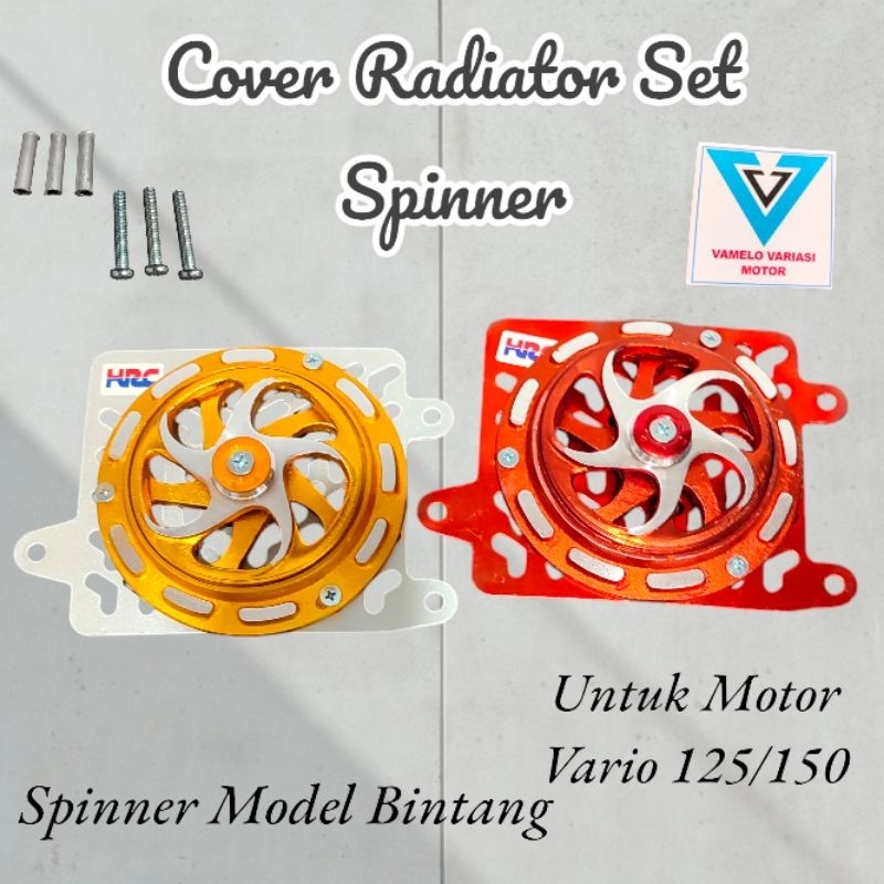 Cover Radiator Spinner Bintang Vario 125 150 Tutup Radiator Set Spinner Spiner Pendingin Radiator Va