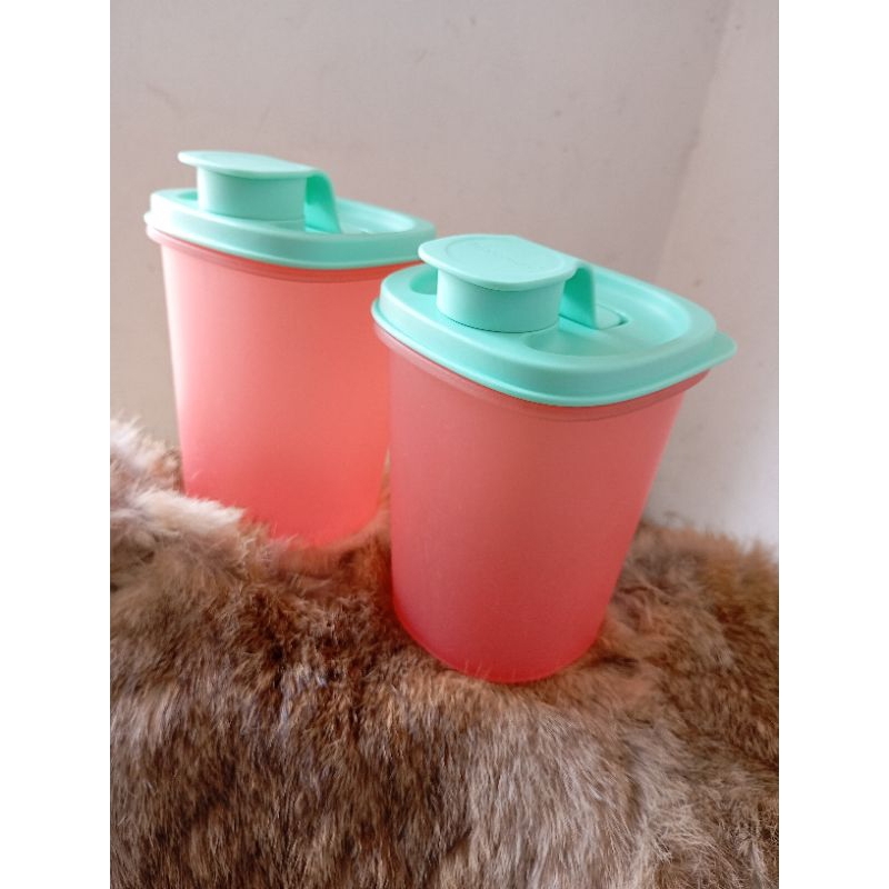 Ezy Pour Tupperware 440ml / Botol Kecap Tutup Baru, Base Second