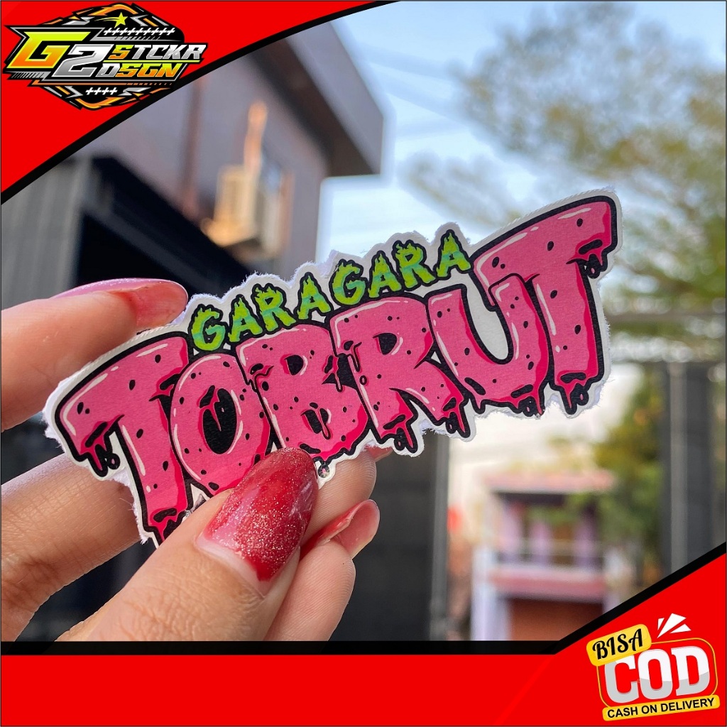 Terbaru Stiker Viral Vinyl Terlaris TOBRUT GLOSSY Series / Sticker Kata Kata / Sticker Motor Bengkel