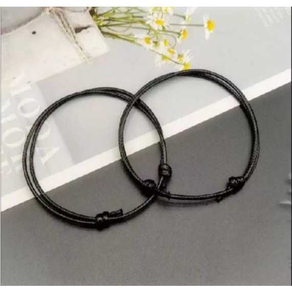 BRTHSWILY - Gelang Tridatu Bali Polos Hitam Original