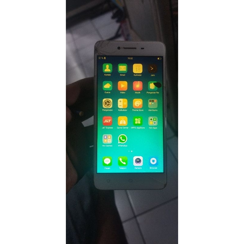 Lcd plus Frame Oppo A37 Neo9 Touchscreen Retak Sentuh Normal