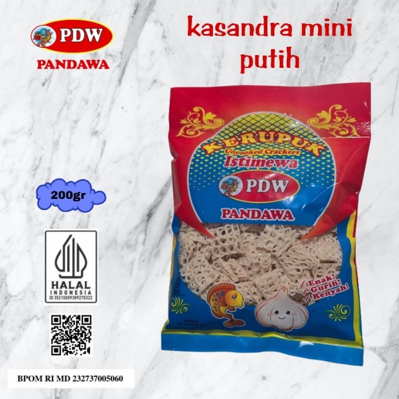 

Kerupuk Pandawa / Krupuk Kasandra Mini Putih / 200gr